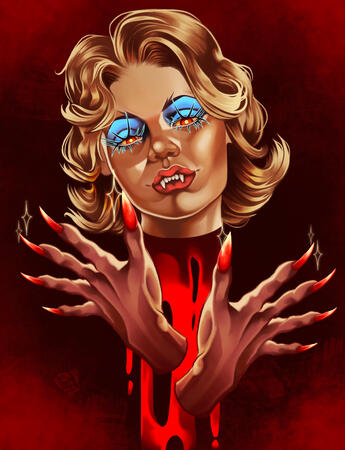 Old Horror Book Cover Inspired