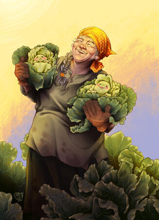 Cabbage Babushka